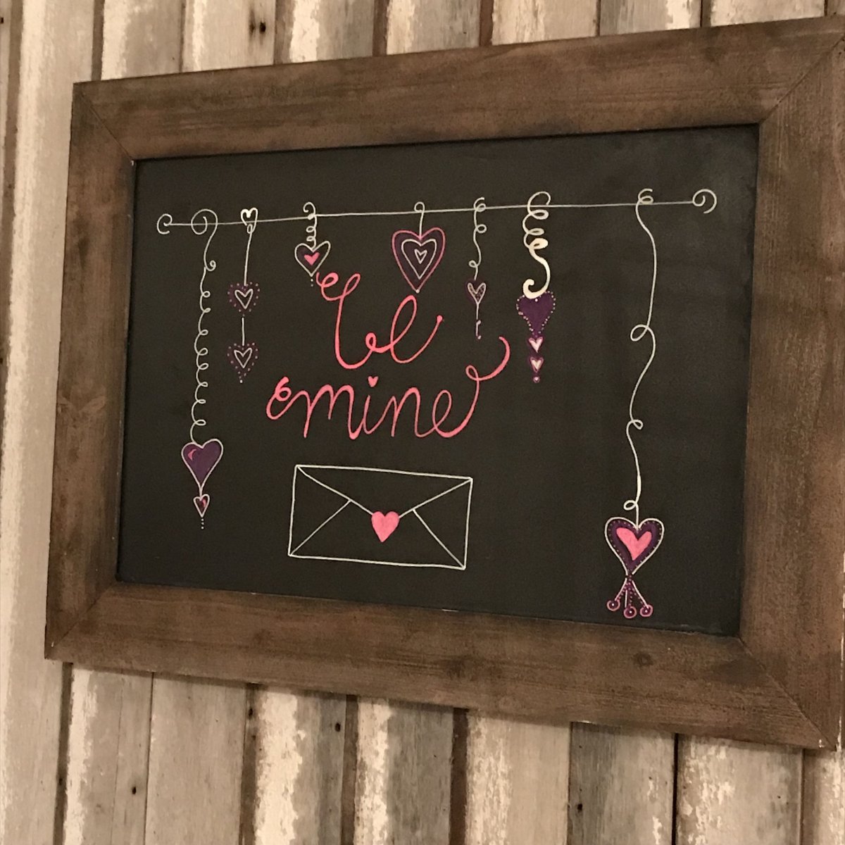 Меловая доска в интерьере кафе