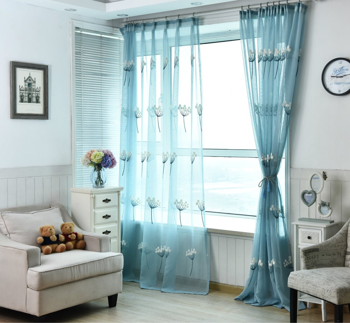 Шторы на французское окно