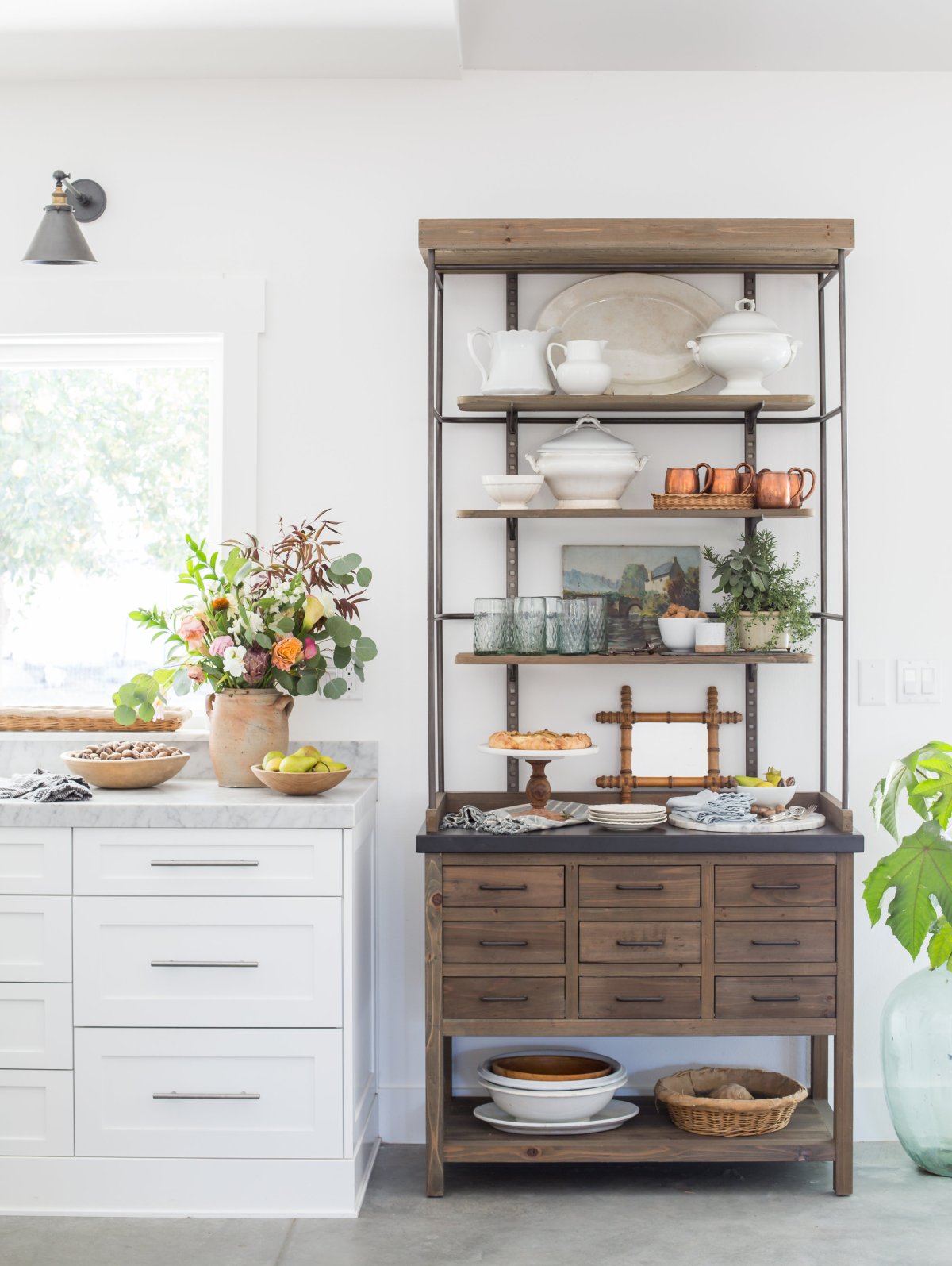 Farmhouse Decor Kitchen Hutch