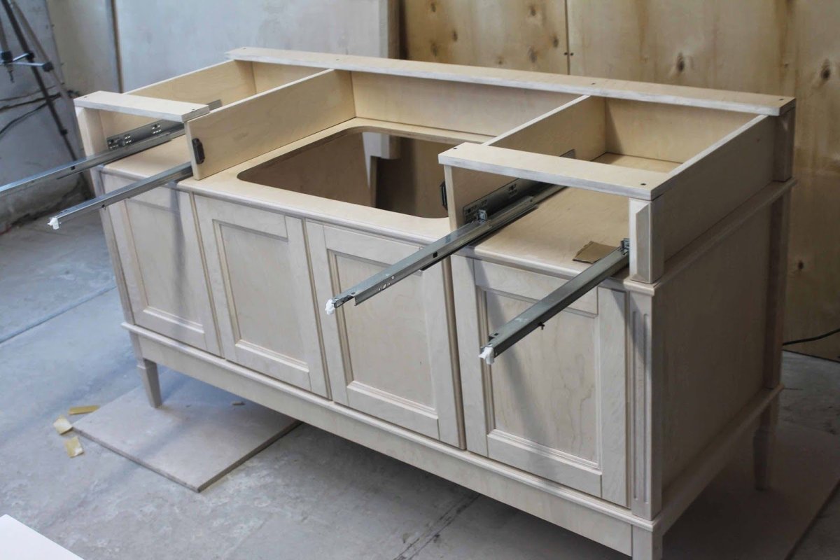 Кухонные шкафы из фанеры