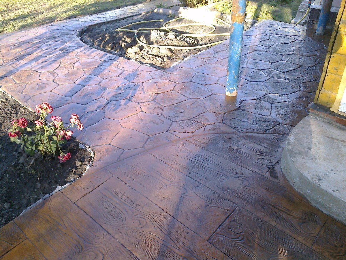 Декоративный штампованный бетон