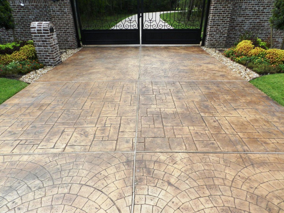 Декоративный бетон цветной