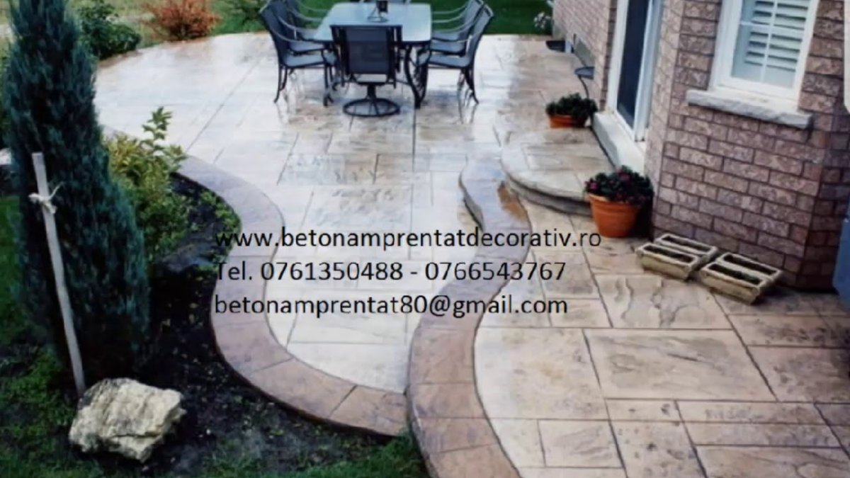 Бетон отшлифованный патио