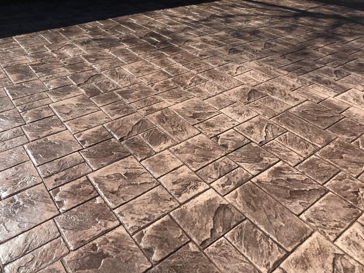 Печатный бетон технология