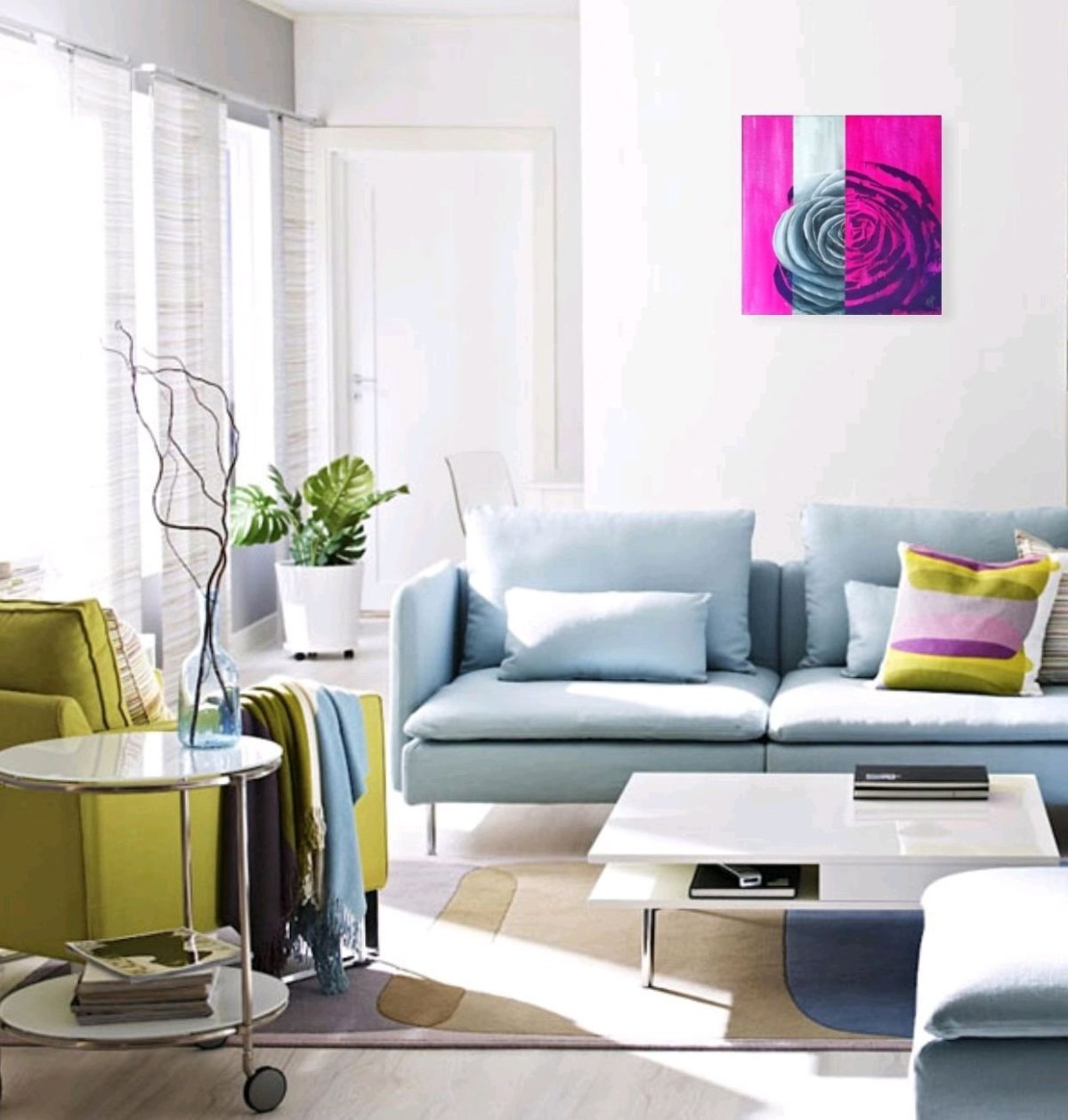 Яркие акценты в интерьере