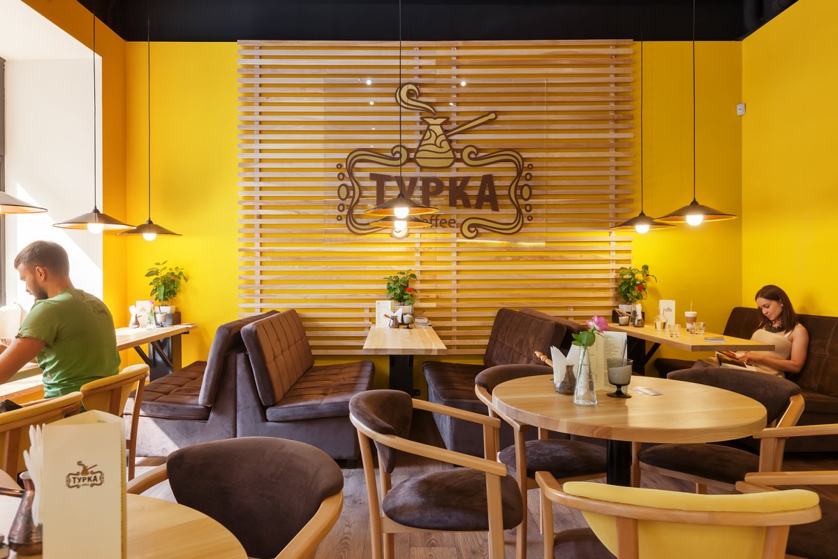Современный интерьер кафе