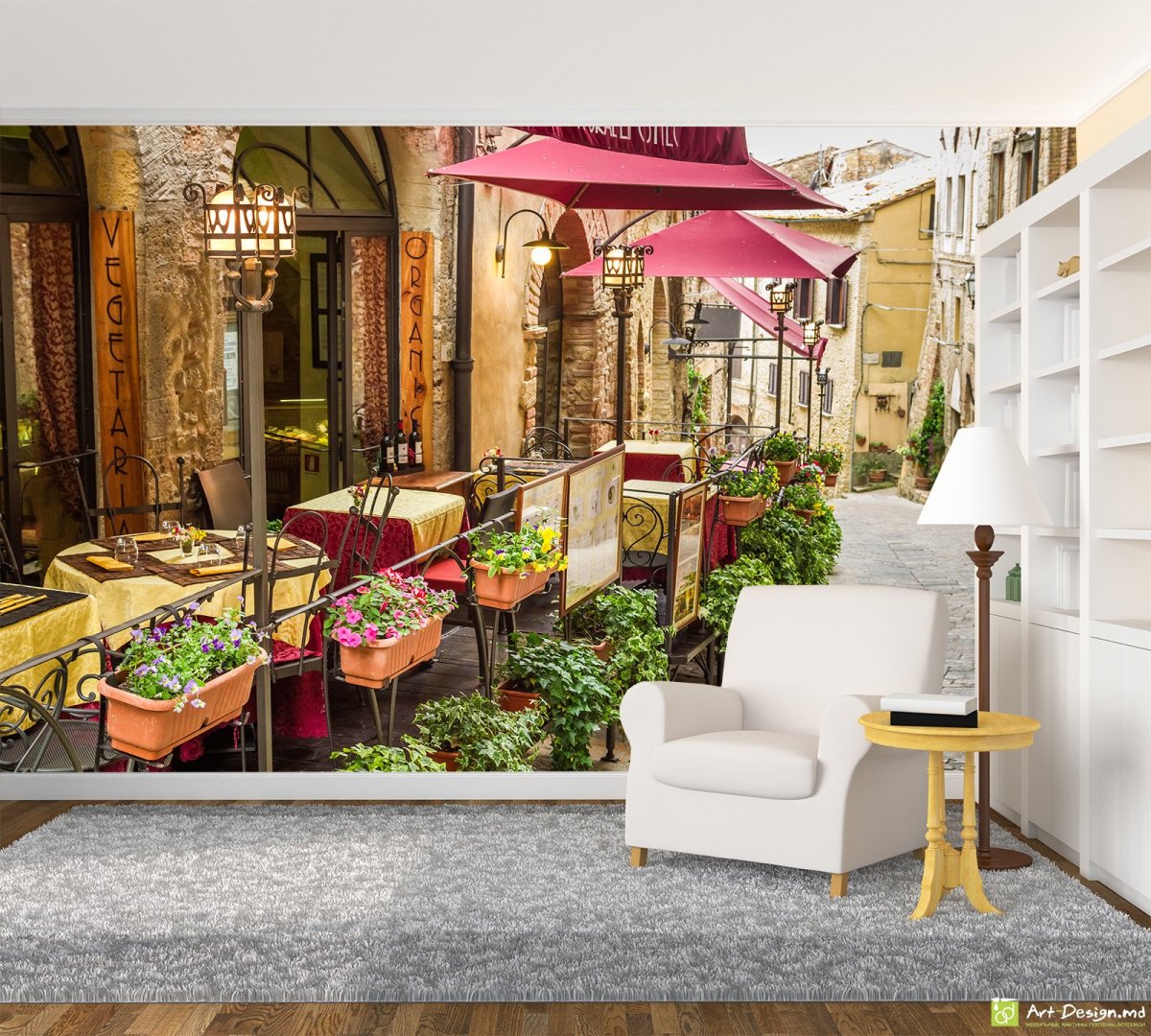 Италия улочки кафе