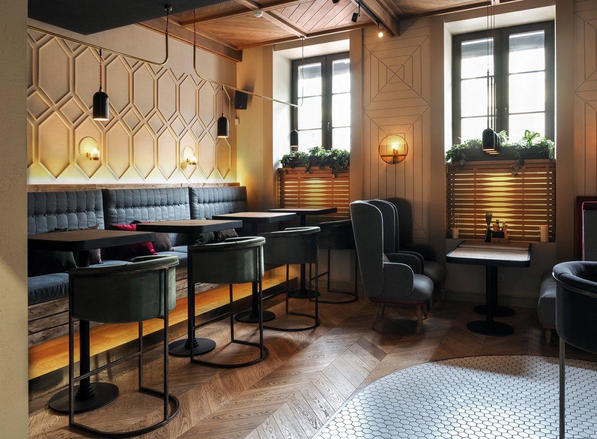 Кафе в тропическом стиле