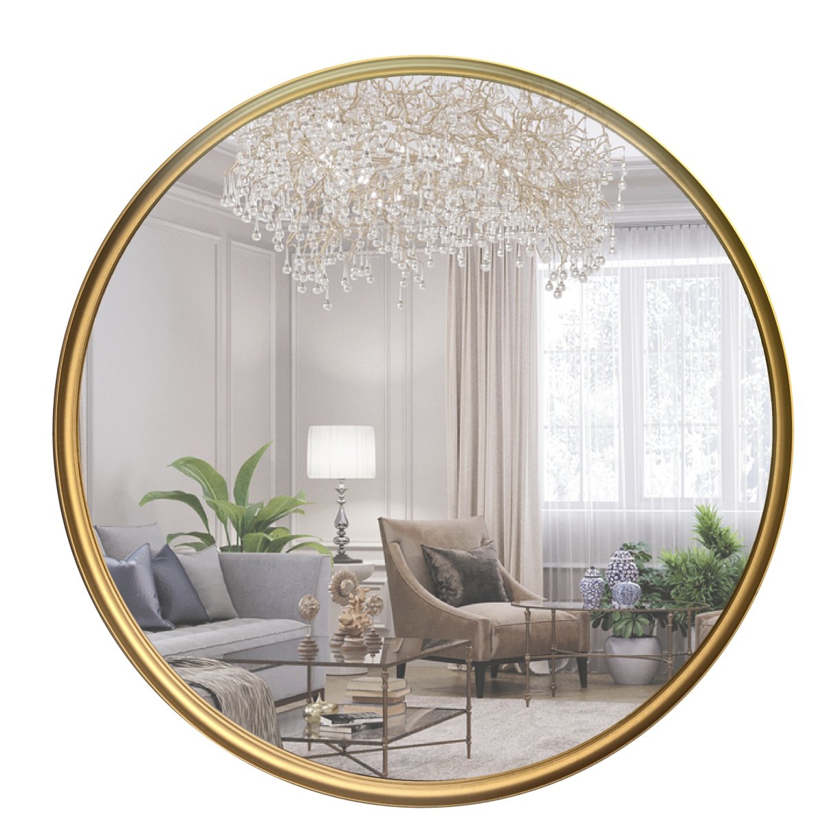 Расположение круглых зеркал