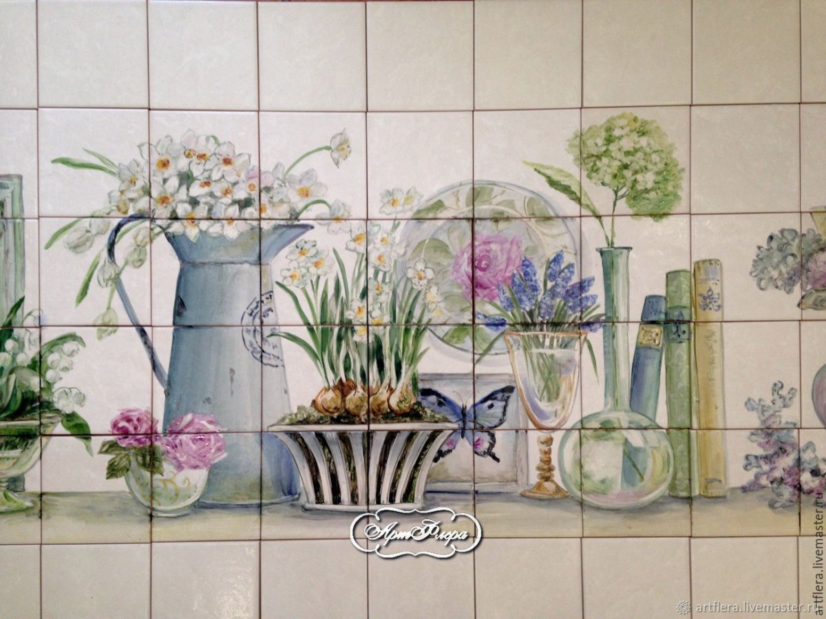 Панно из плитки на кухню