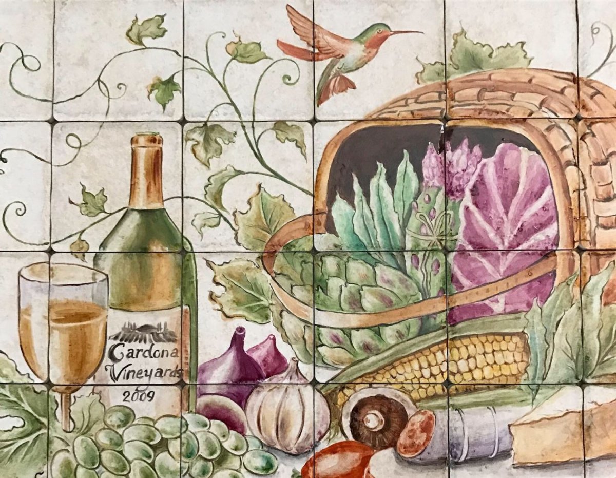 Панно из глины