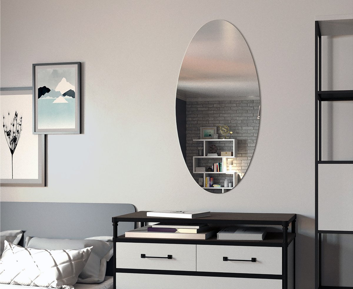 Большие круглые зеркала