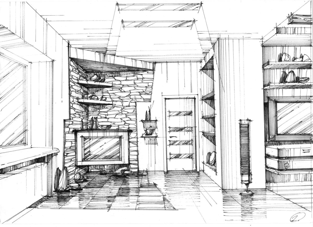 Интерьер от руки