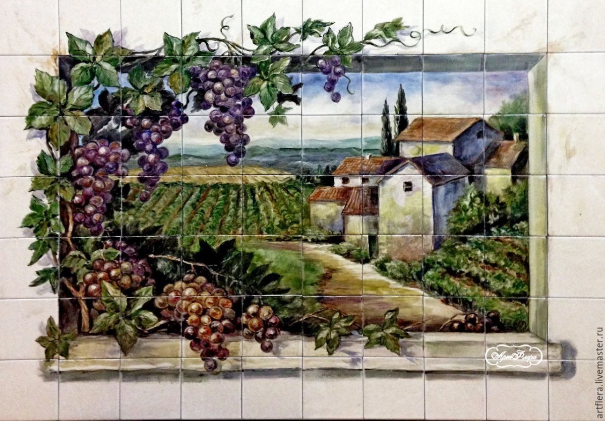 Панно из плитки на кухню