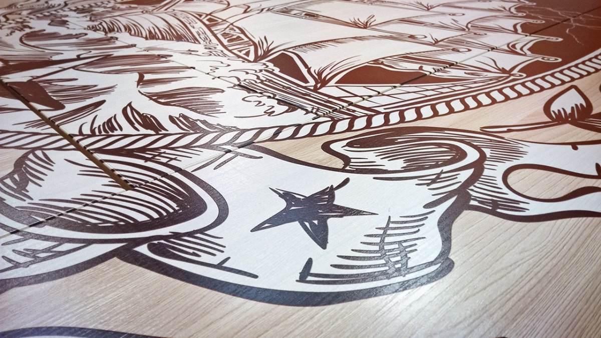 Печать на ламинате