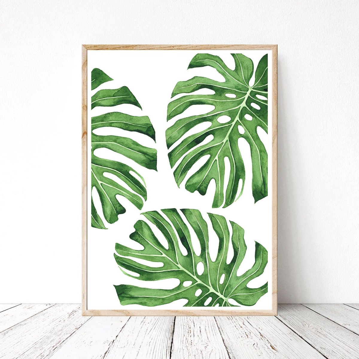 Monstera Leaf Aquarelle
