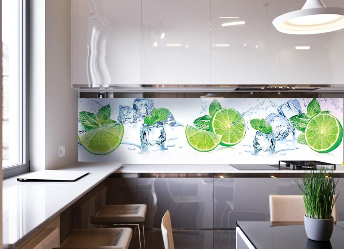 Кухонный фартук из ПВХ самоклеющийся