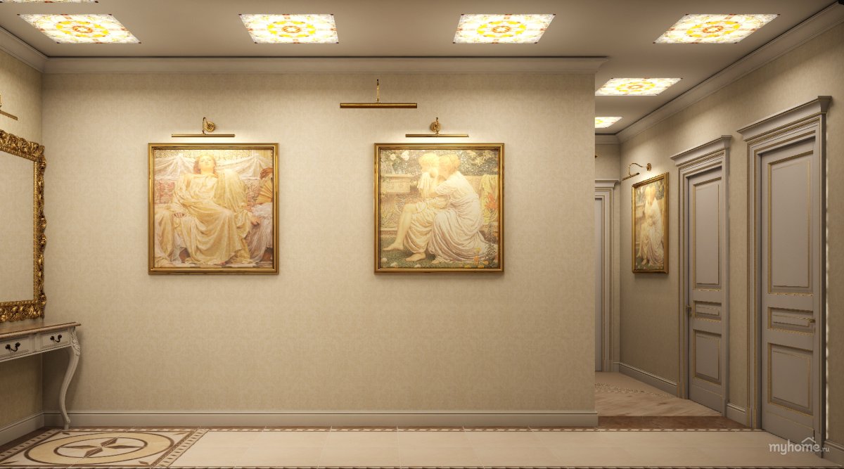 Картинная подсветка в интерьере