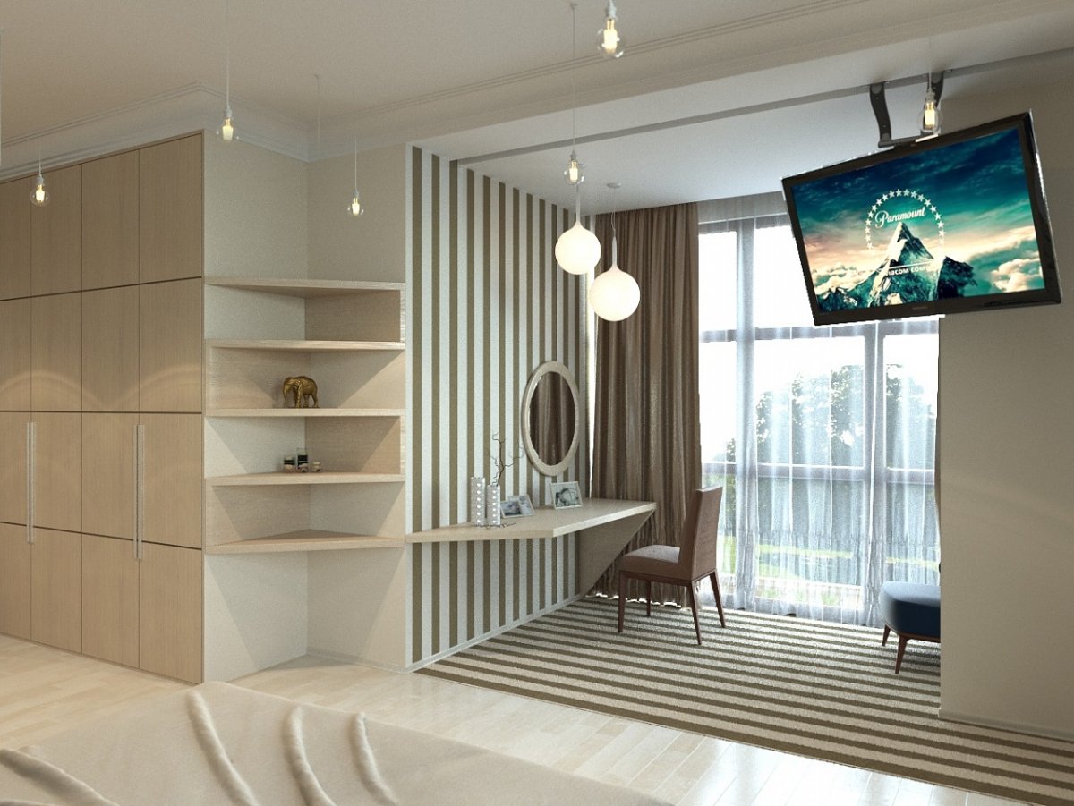 Перегородка между прихожей и гостиной