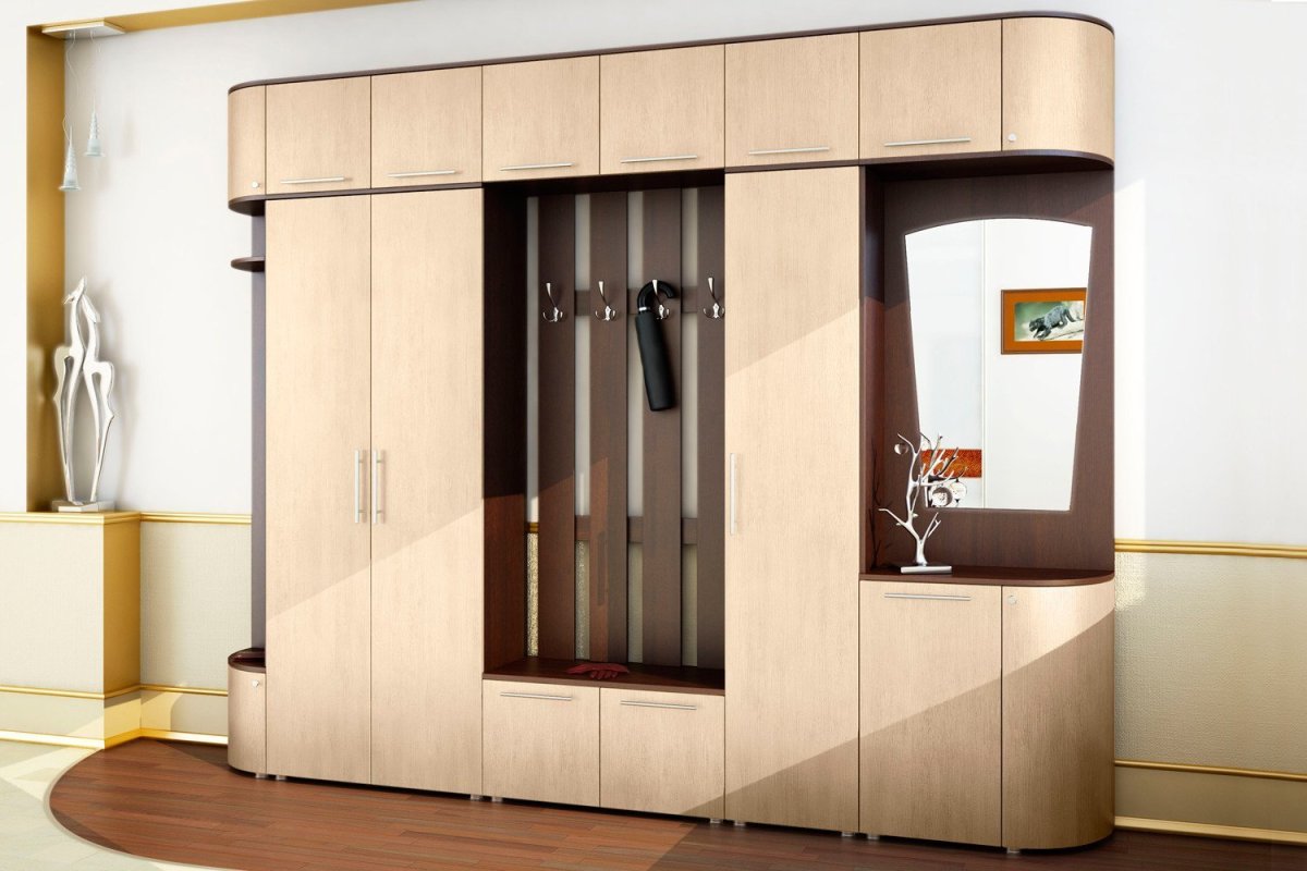 Шкаф в прихожую ЛДСП Эггер белый