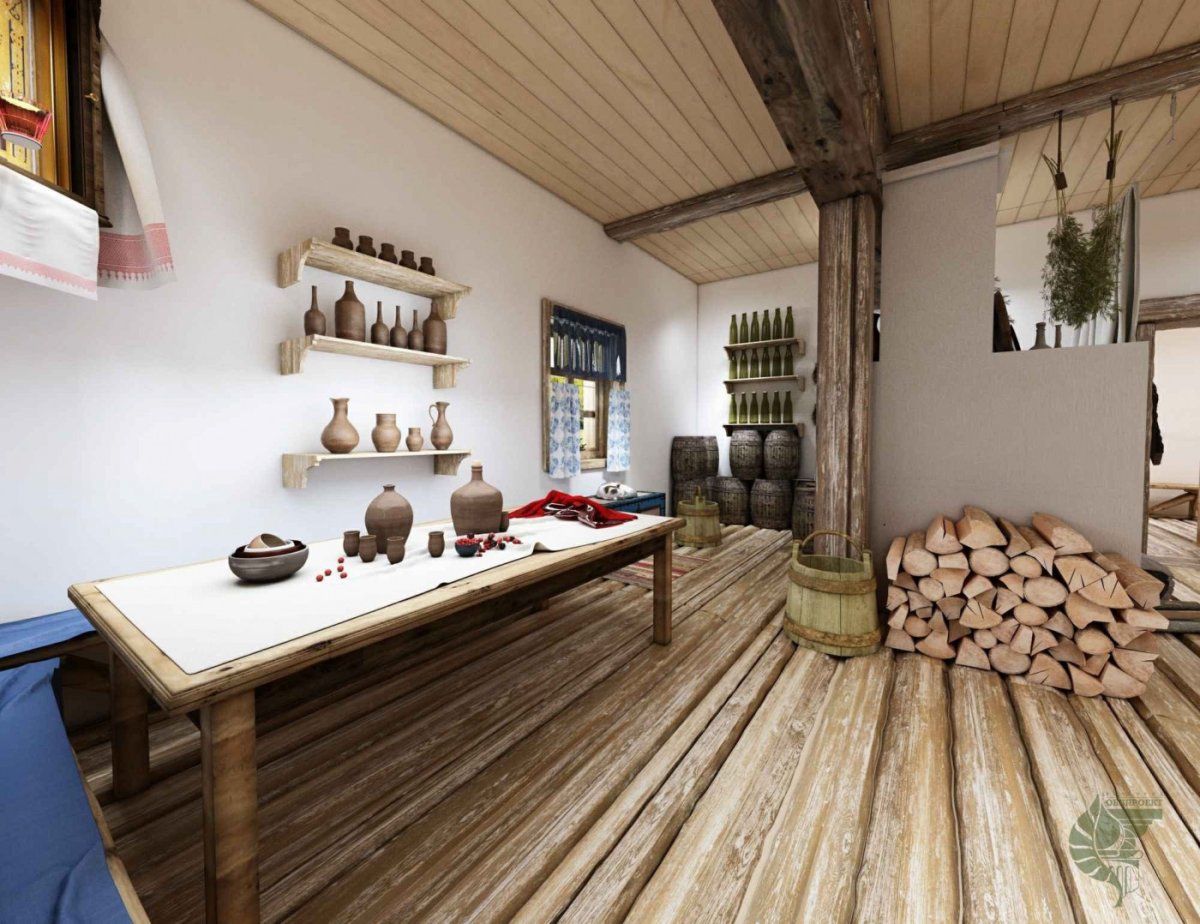 Убранство хаты кубанских Казаков