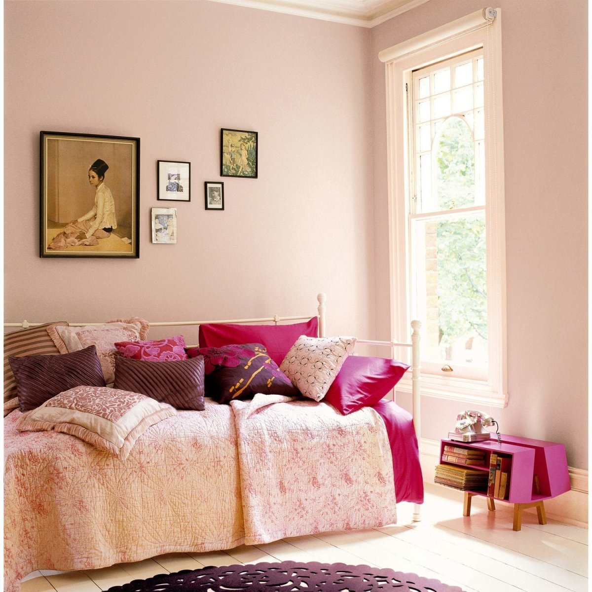 Гостиная в персиковом цвете