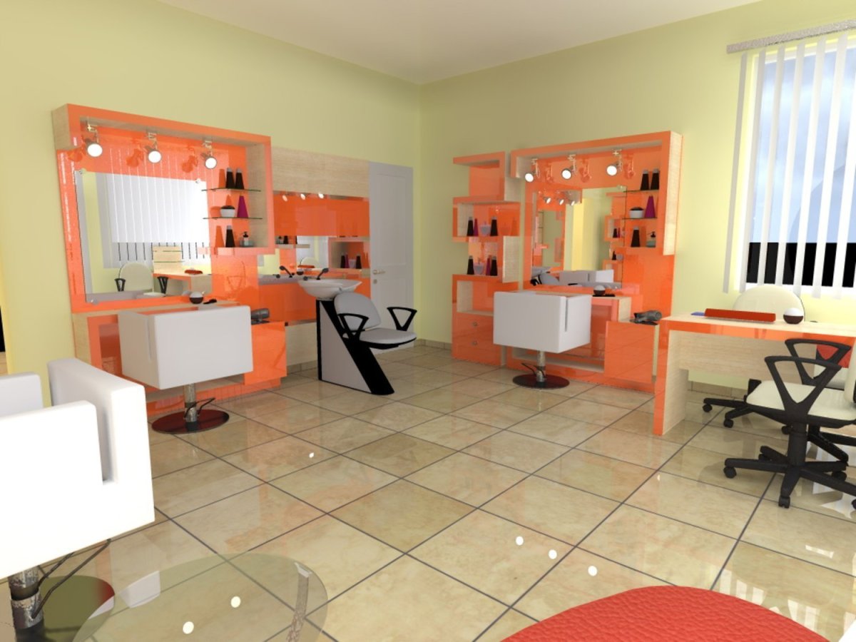 Интерьер парикмахерской