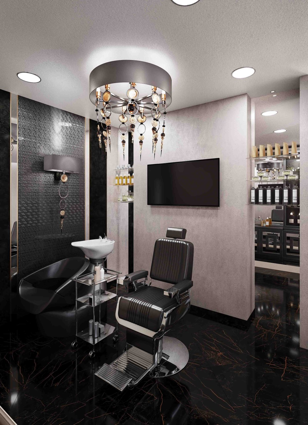 Интерьер парикмахерской