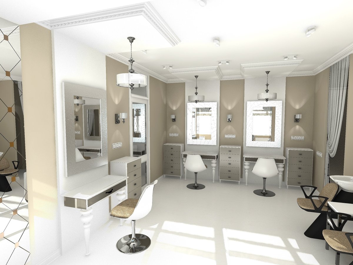Дизайн маленькой парикмахерской