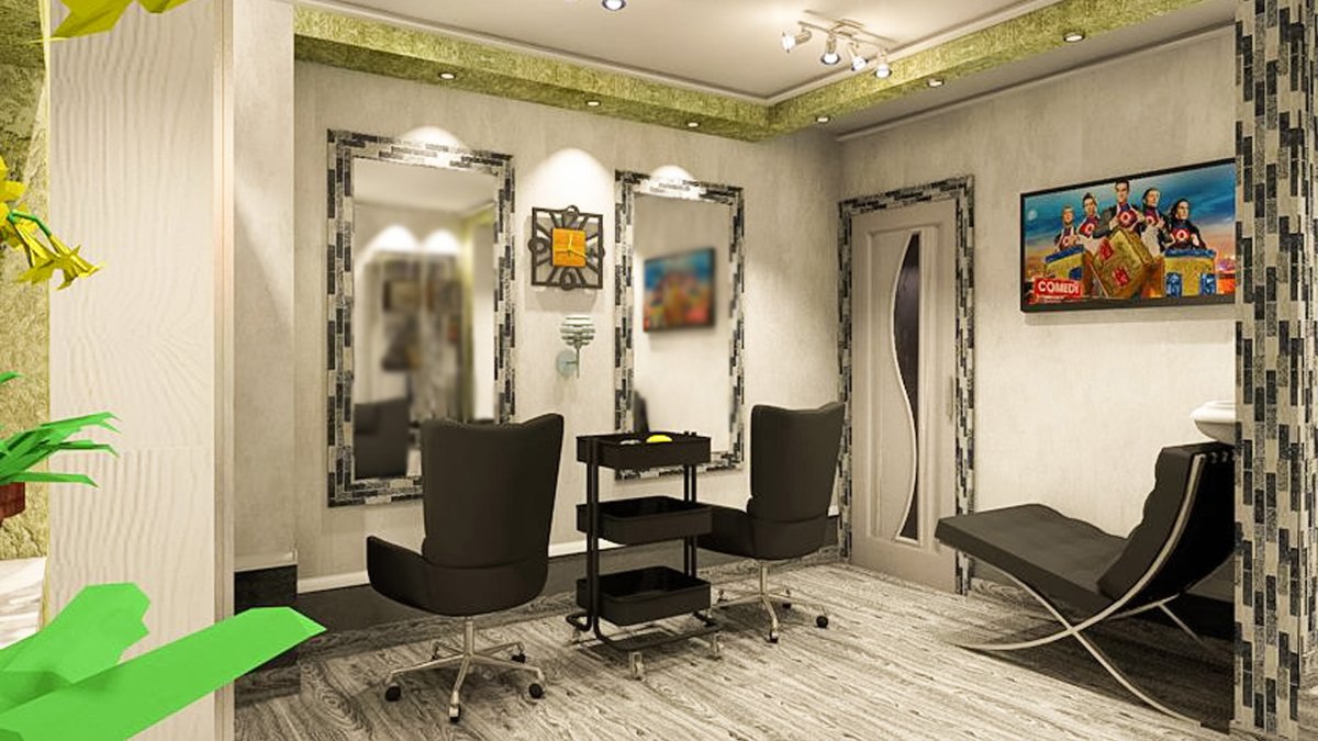 Интерьер салона красоты в маленьком помещении