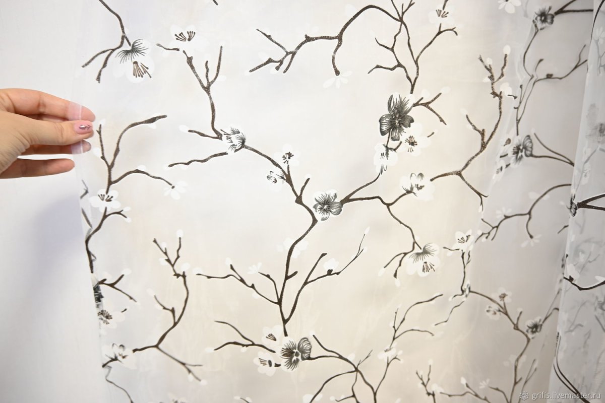 Тюль органза Сакура