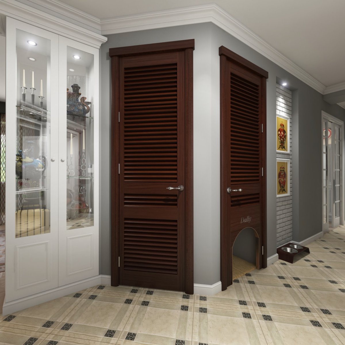 Двери с жалюзийными решетками