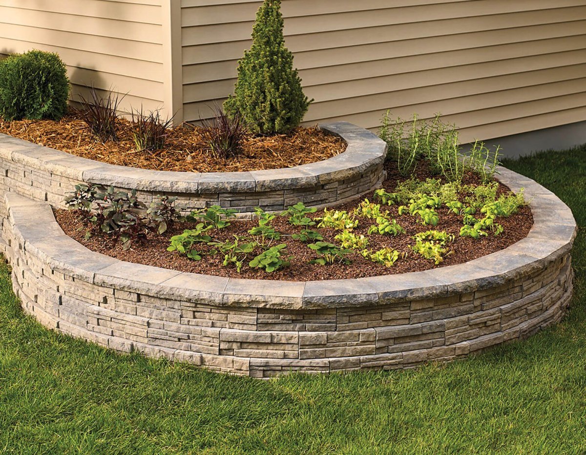 Камень для подпорной стены