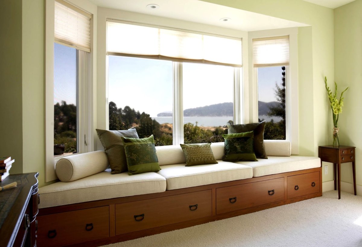 Подоконник в современном интерьере