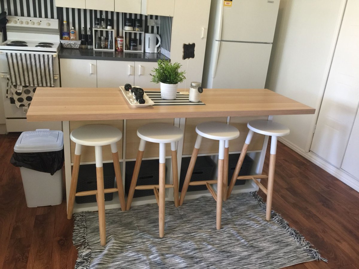 Кухонный остров со столом ikea