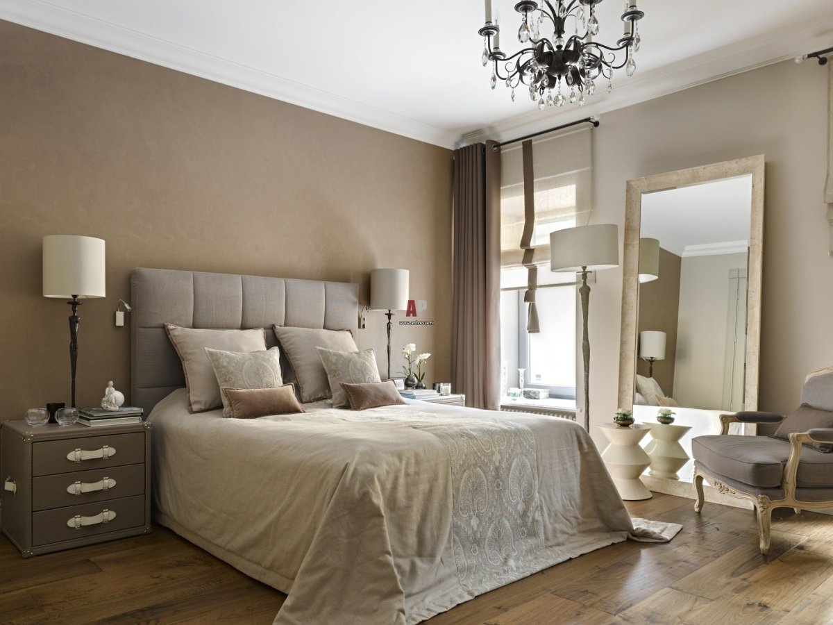 Бежево-серый цвет в интерьере