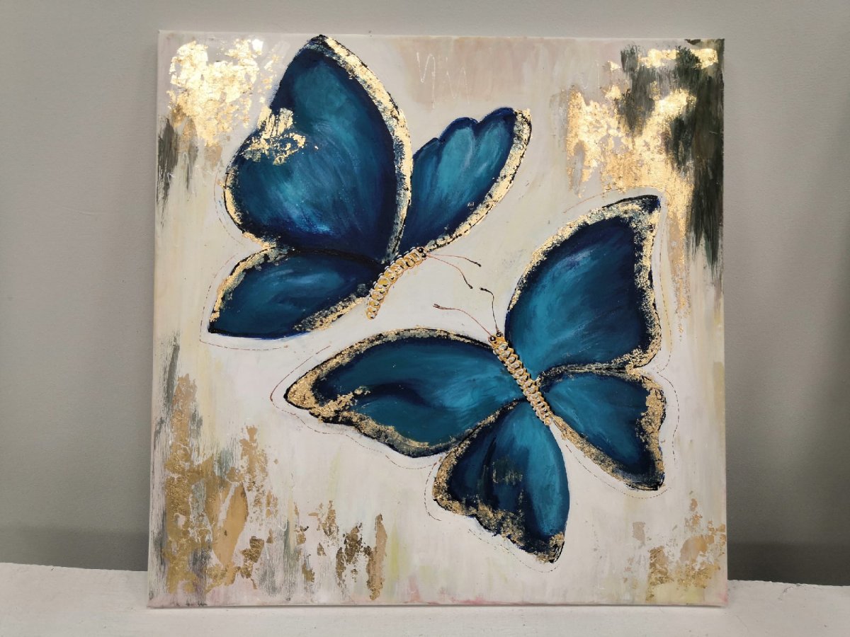 Интерьерная живопись акрилом и поталью