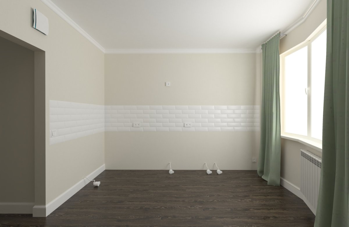 Внутренние стены в чистовой отделки