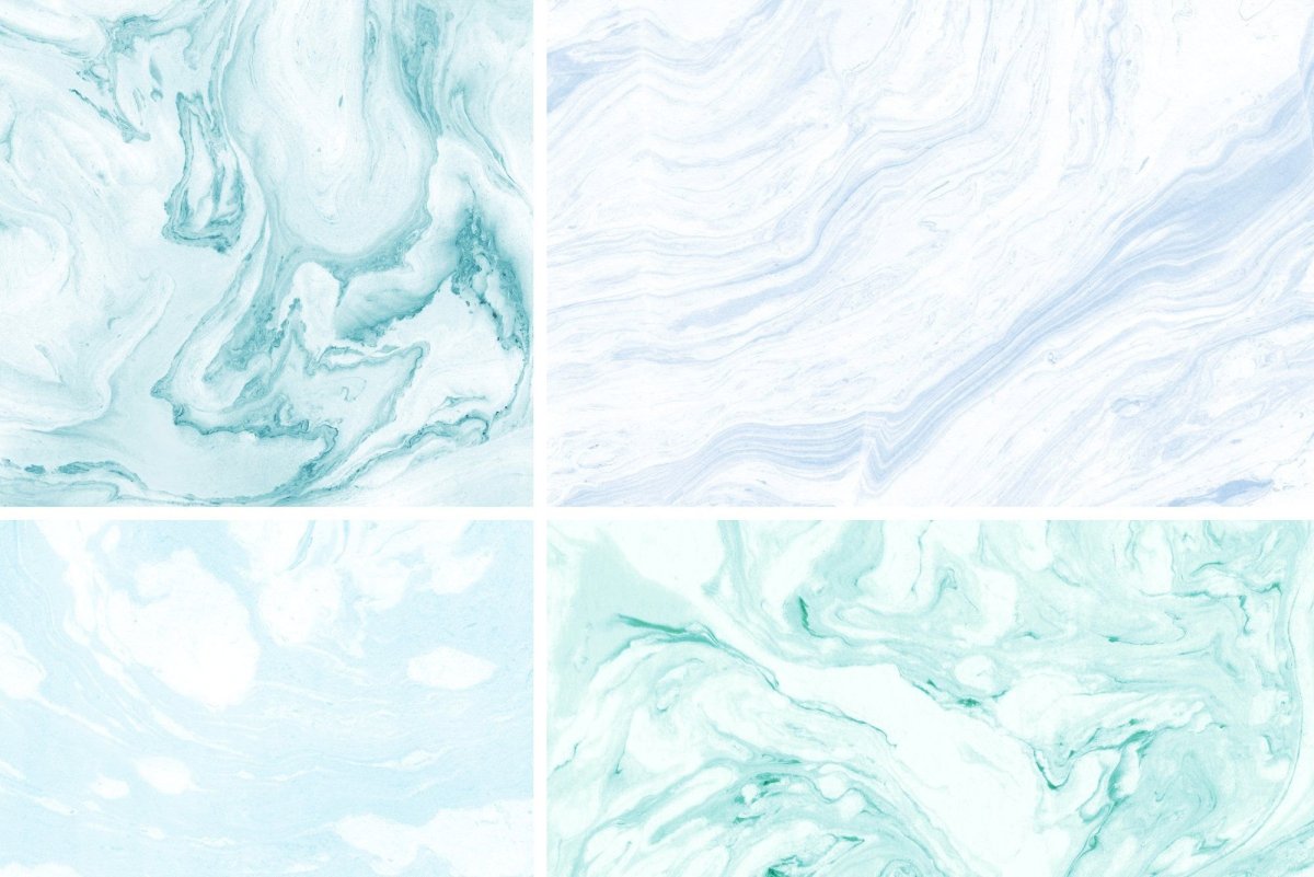 Мраморно пастельные обои голубые