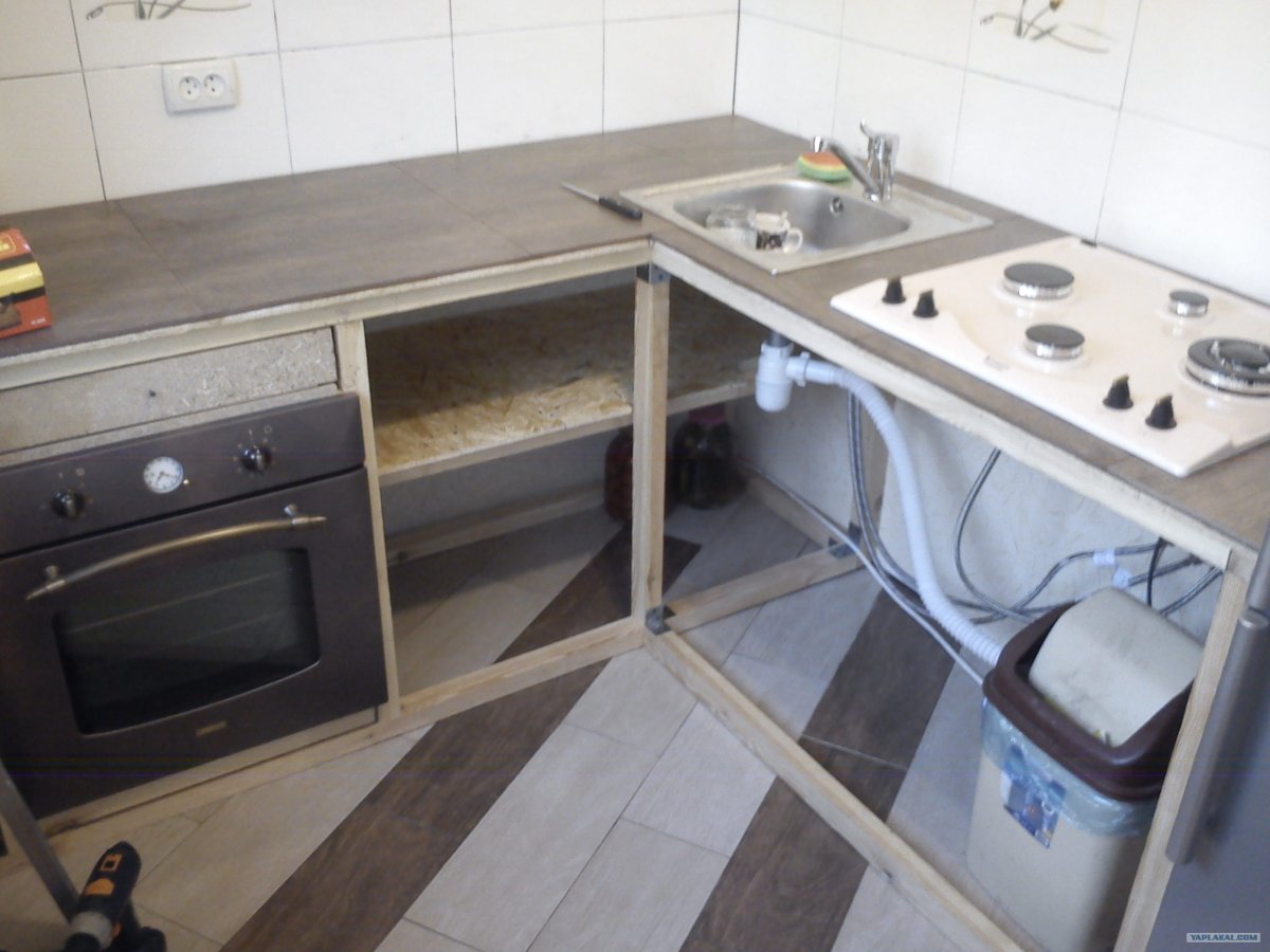 Каркас для столешницы на кухне