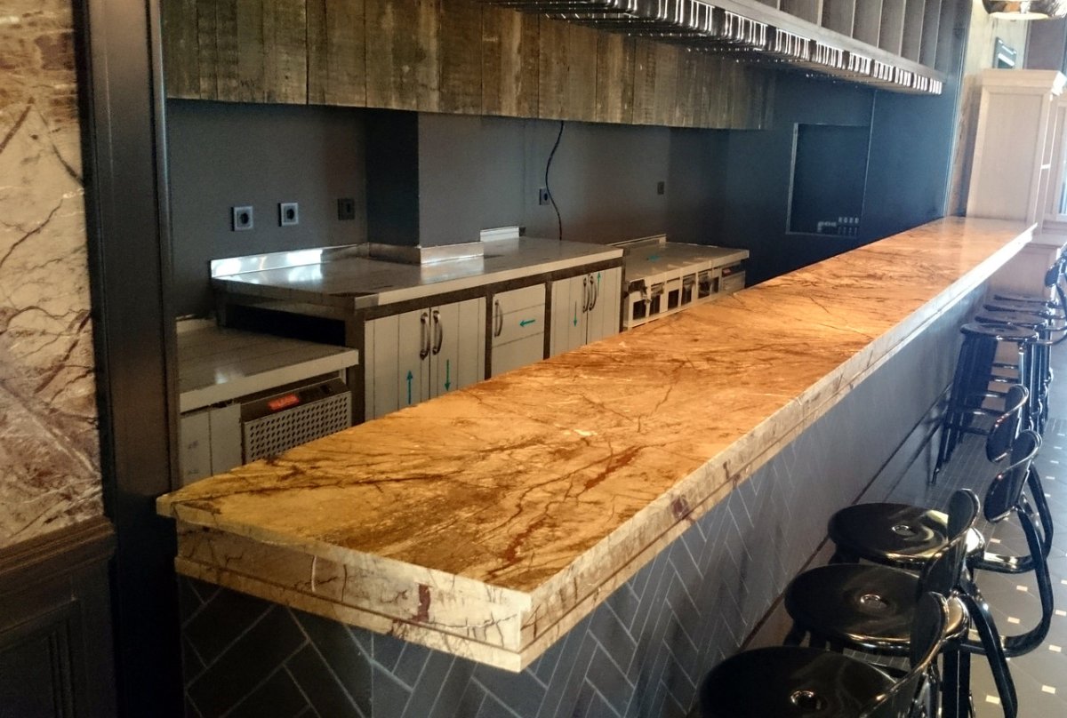 Кухня из мебельных щитов Леруа