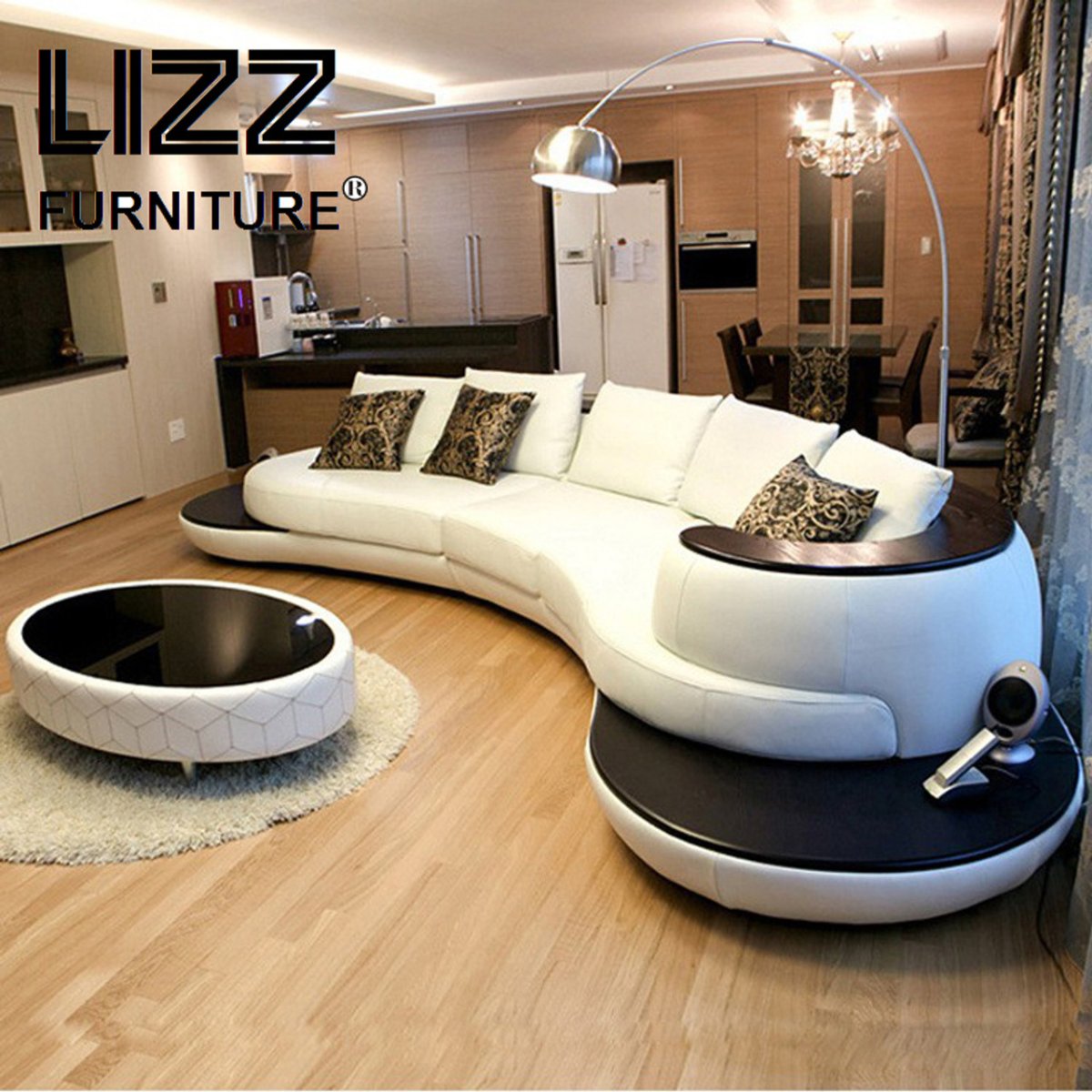 Диван трансформер полукруглый