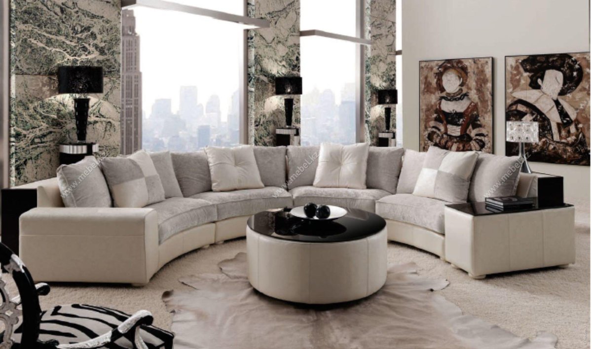 Диваны круглые модульные для гостиной