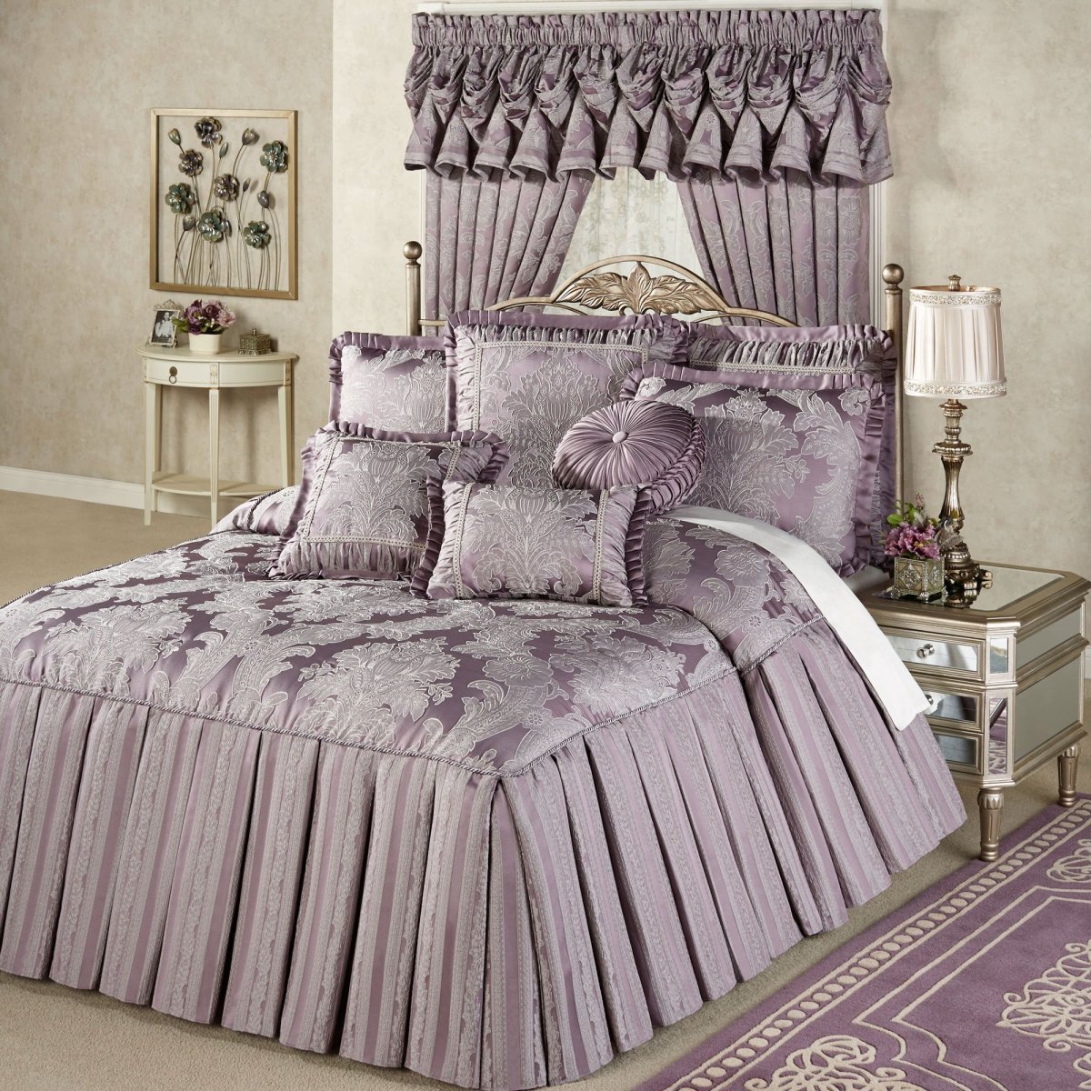 Покрывало на кровать в спальню с кистями