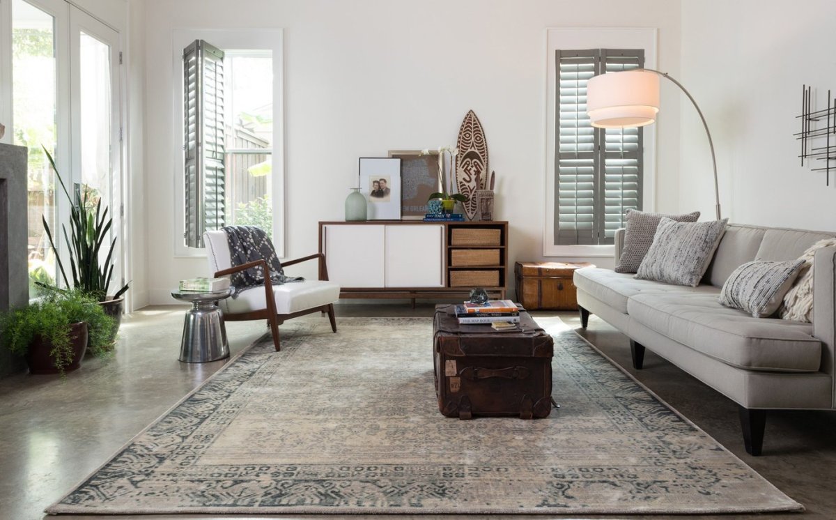 Гостиная с ковролином