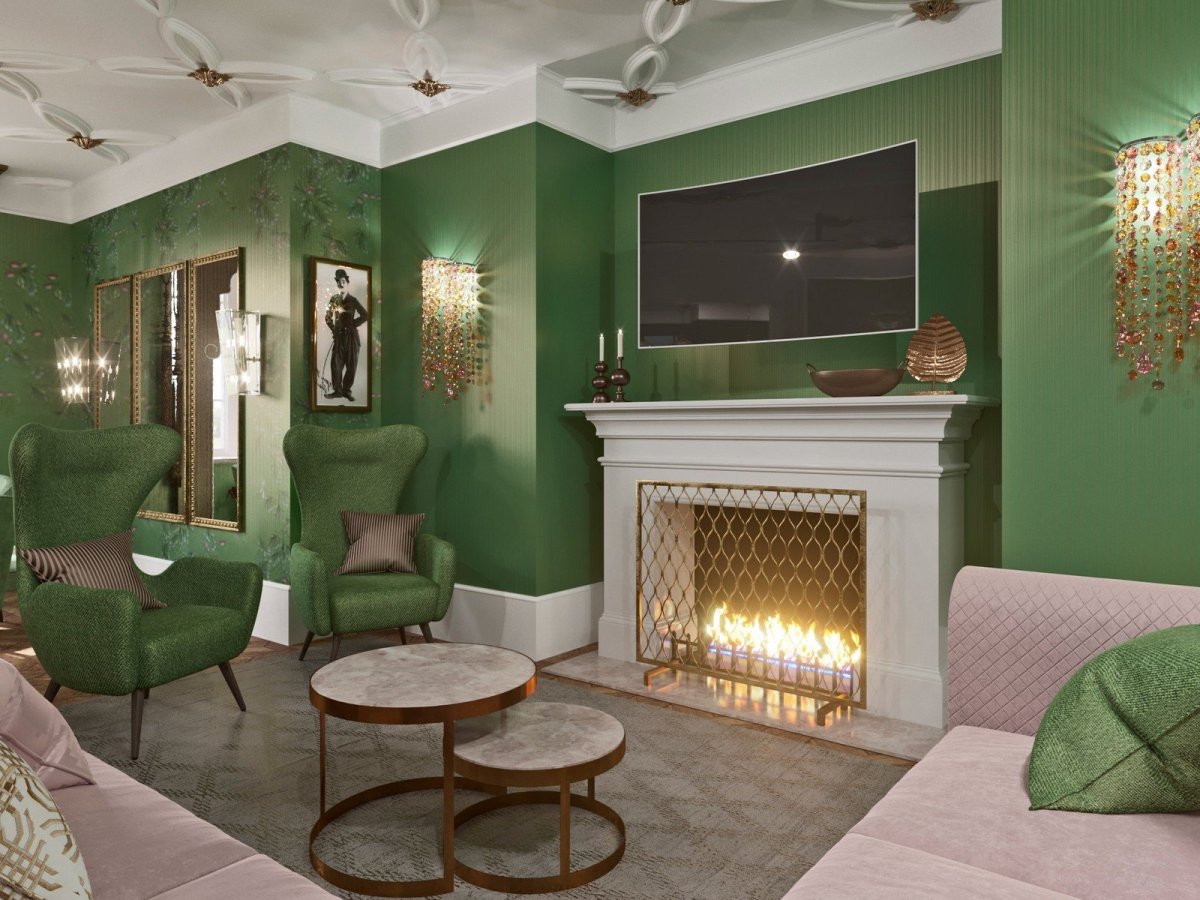 Бирюзовая спальня