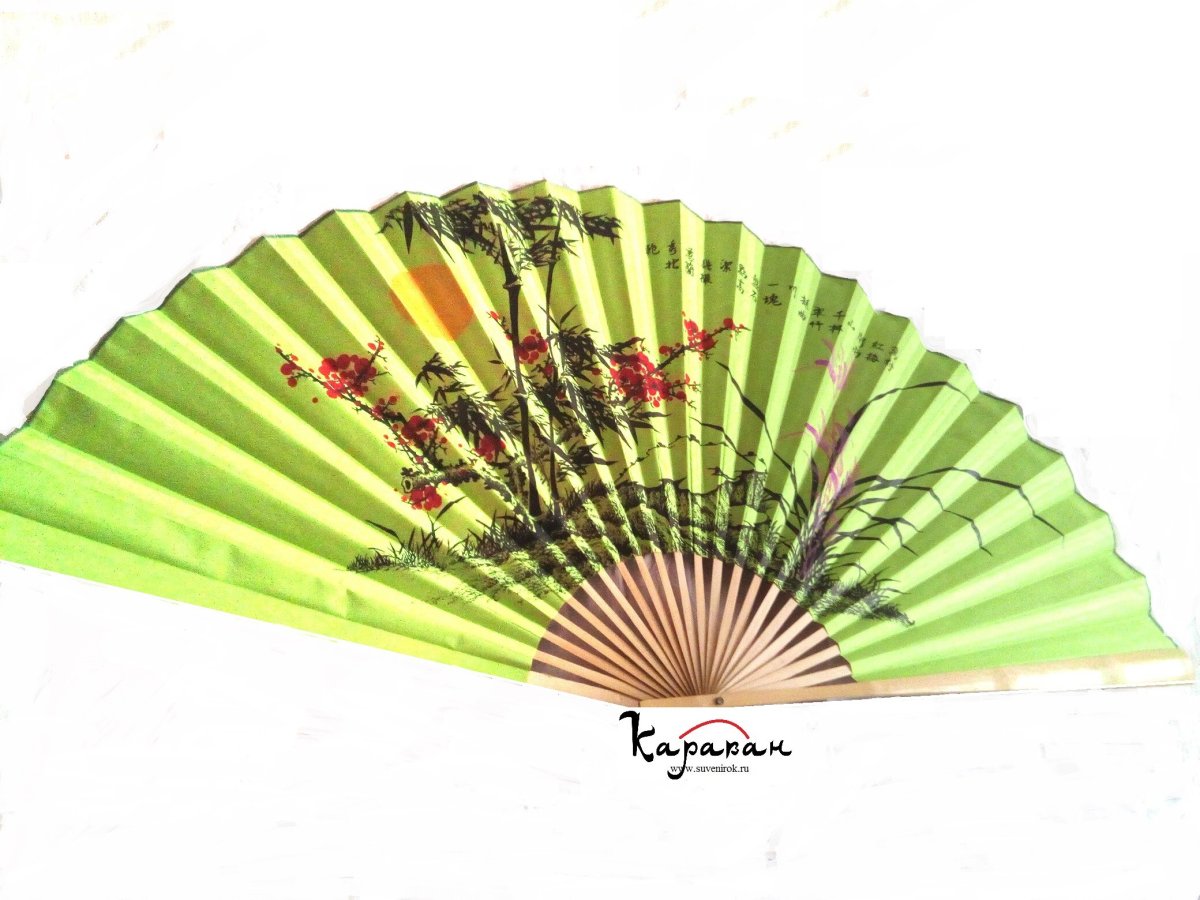 Веер в красивой рамке