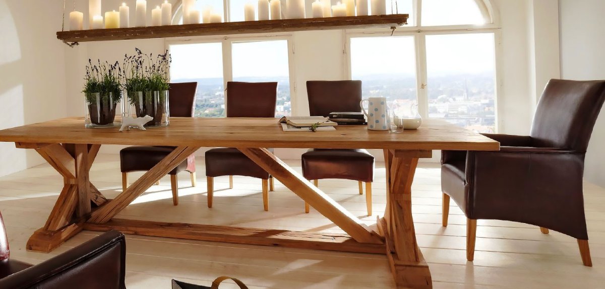 Необычные деревянные столы