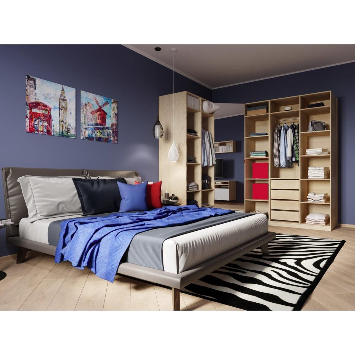 Шкаф дуб сонома Глория 2