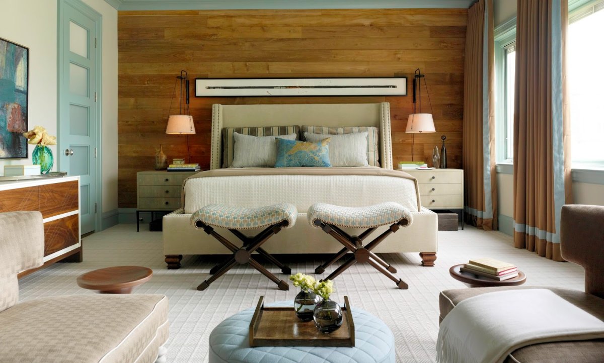 Сочетание белого и дерева в интерьере